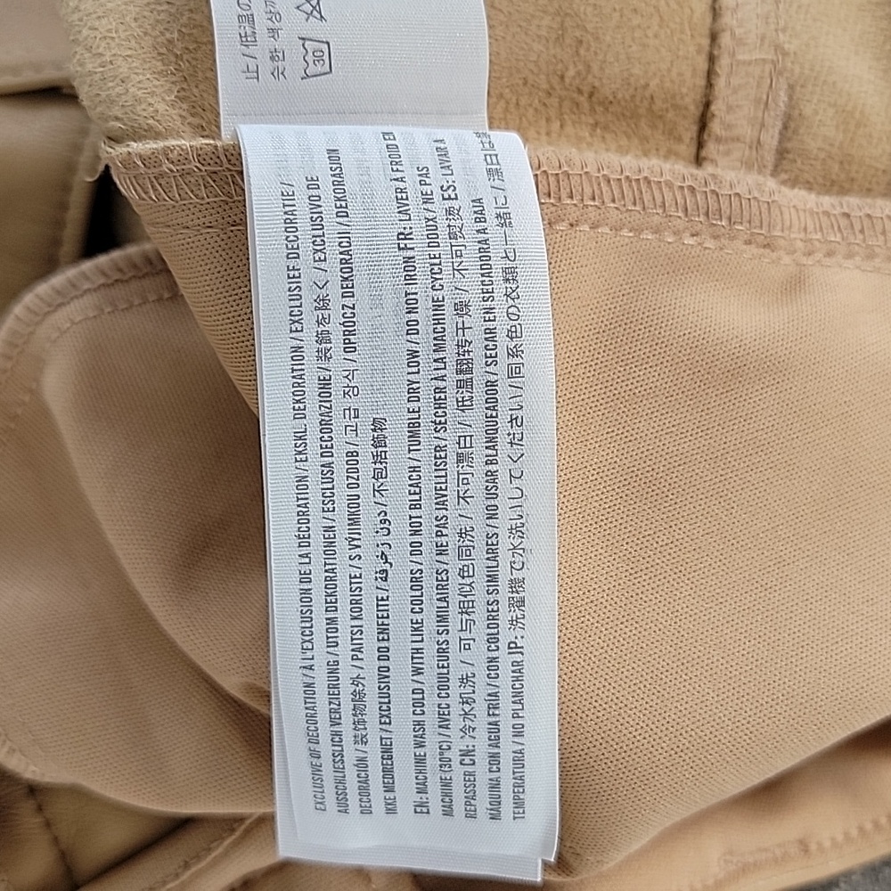 Hollister Faux Leather Tan High-Rise Pants Sz 31R - Picture 14 of 14